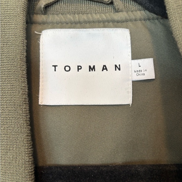 Topman Men's Khaki Bomber Jacket - Picture 3 of 4